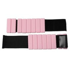 SOLFIT® Podesivi utezi za zapešće, narukvice s težinom za fitnes i svakodnevno vježbanje (2 kom) | FITILIFT, roza