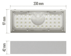 EMOS Brixo lampa, LED solarna, senzor pokreta, neutralno bijela, bijela (ZG165S)