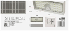 EMOS Brixo lampa, LED solarna, senzor pokreta, neutralno bijela, bijela (ZG165S)