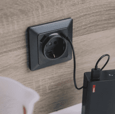 EMOS utičnica s USB-A+USB-C, antracit (A6000.7)
