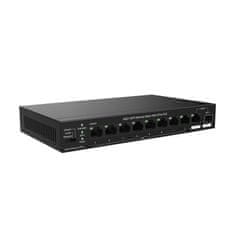 Tenda Giga preklopnik s 9 portova, 8x PoE + SFP, metalno kućište TEG1110PF-8-120W