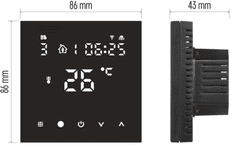 EMOS GoSmart podni termostat, žični, WiFi, s programiranjem (P56201BUF)