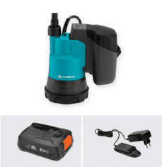 Gardena akumulatorska potopna pumpa za čistu vodu 2000/2 18V P4A Set (14600-20)