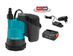 Gardena akumulatorska potopna pumpa za čistu vodu 2000/2 18V P4A Set (14600-20)
