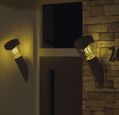 EMOS zidna lampa, LED, vrtna 12 x 12 x 33 cm, 1 x E27, 15 W (ZGA020P)