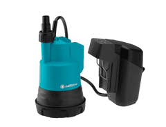 Gardena akumulatorska potopna pumpa za čistu vodu 2000/2 Clear 18V P4A (14600-55)