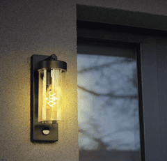 EMOS zidna svjetiljka s PIR senzorom, LED, vrtna, E27, 15 W (ZGC040P)