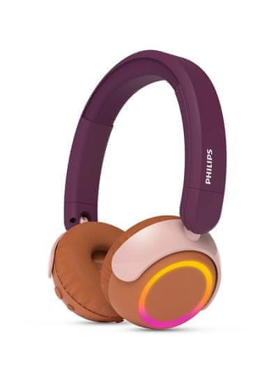 Philips TAK4200MP bežične dječje slušalice, grimizno ljubičaste