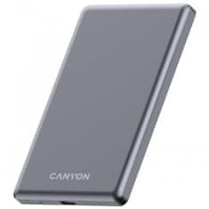 Canyon OnPower 505 tanki Magsafe prijenosni punjač, 5000 mAh, tamno siva (CNS-CPB505DG)