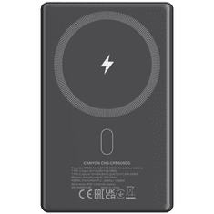 Canyon OnPower 505 tanki Magsafe prijenosni punjač, 5000 mAh, tamno siva (CNS-CPB505DG)