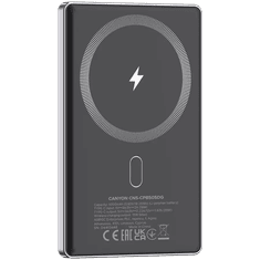 Canyon OnPower 505 tanki Magsafe prijenosni punjač, 5000 mAh, tamno siva (CNS-CPB505DG)
