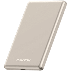 Canyon OnPower 505 tanki Magsafe prijenosni punjač, 5000 mAh, bež (CNS-CPB505BE)