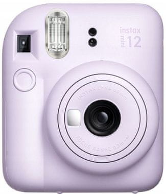 ljubek fotoaparat instax mini 12 fujifilm hitro tiskanje fotografij čudovit dizajn aa baterija