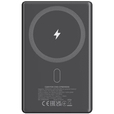 Canyon OnPower 510 tanka Magsafe prijenosna baterija, 10.000 mAh, tamno siva (CNS-CPB510DG)
