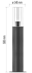 EMOS LED podna lampa, vrtna, E27, 15 W (ZGC0A0P)
