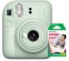 FujiFilm Mini 12 fotoaparat, mint zelene boje + Instax Mini film