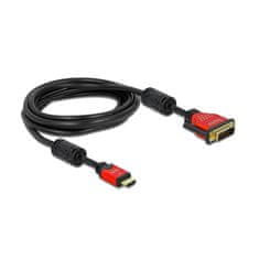 Delock HDMI-DVI-D kabel 2m HighSpeed crveni 84342