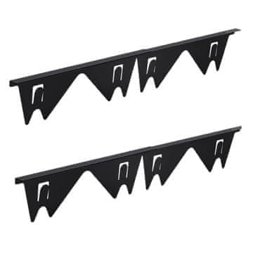 HOME & MARKER® Podesivi poklopac za prostor između štednjaka 35–70 cm, nehrđajući čelik, otporan na toplinu (2 kom) | STOVGAP