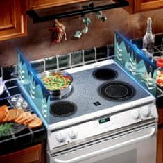 HOME & MARKER® Podesivi poklopac za prostor između štednjaka 35–70 cm, nehrđajući čelik, otporan na toplinu (2 kom) | STOVGAP, crna