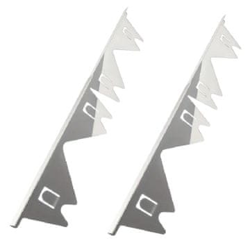 HOME & MARKER® Podesivi poklopac za prostor između štednjaka 35–70 cm, nehrđajući čelik, otporan na toplinu (2 kom) | STOVGAP