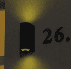 EMOS LED zidna svjetiljka, vrtna, 2 x GU10, 35W (ZGF020P)