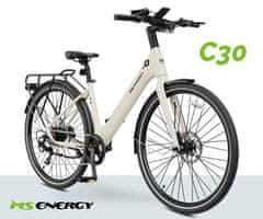 MS ENERGY C30 električni bicikl, cestovni/gradski, 69,85 cm (27,5), 250 W, 360 Wh 36 V 10 Ah, disk kočnice, LCD