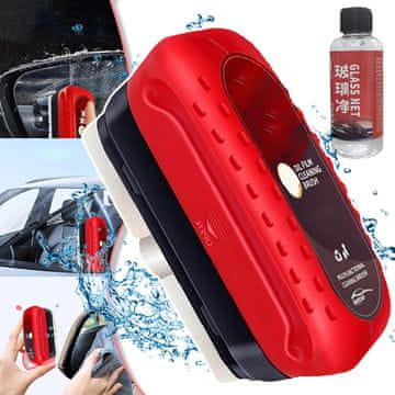 Netscroll Čistač za vjetrobransko staklo, 120 ml, s aplikatorom i zaštitnim premazom protiv kiše, za auto stakla, ogledala i tuš kabine, Glossy