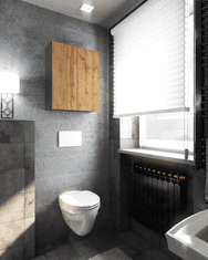 Wotan Zidni Kupaonski Ormarić 60CM Sivi Kupaonski Stupac