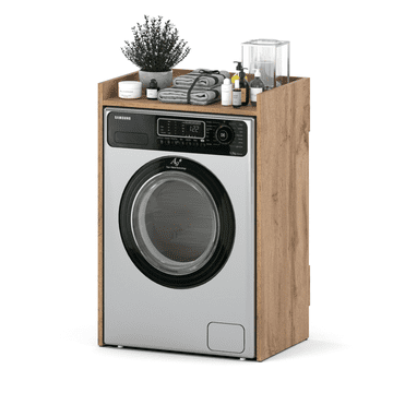 Wotan hrastov podni kupaonski ormarić s potkrovljem, polica i stupac, kupaonski ormarić