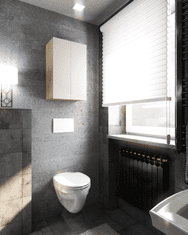 Sonoma hrastov bijeli viseći kupaonski ormarić