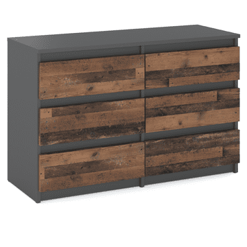 Komoda s TV ormarićem za dnevni boravak, siva, vintage, starinski stil, 100 cm