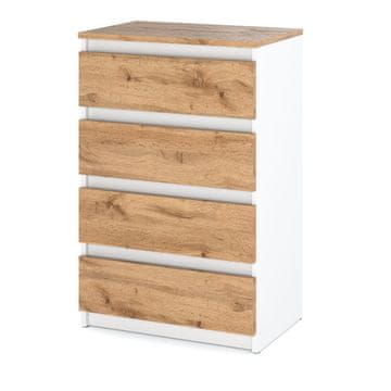 Wotan komoda od bijelog hrasta, 60 cm, TV ormarić za dnevni boravak