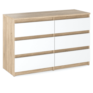 Komoda Sonoma hrast bijela mat 100 cm TV ormarić namještaj za dnevni boravak
