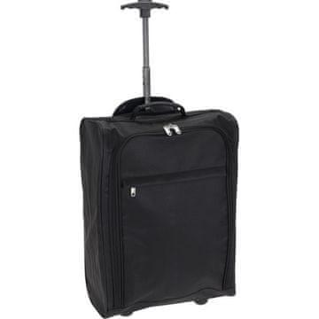 Ručni kovčeg KO-DG1000020 Ručna prtljaga na kotačima za avion 30 l crna