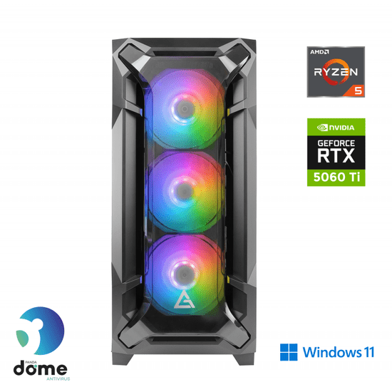 Anni Napredno stolno računalo za igranje, R5 7500F, SSD2TB, 16GB, RTX5060 Ti, W11H (ATPII-G8-1257-W)