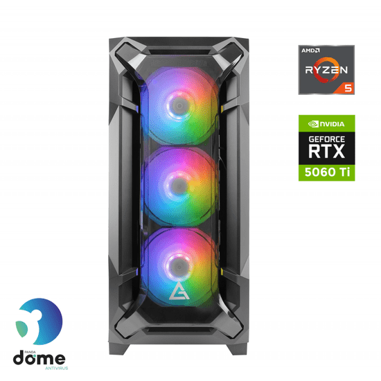 Anni Napredno stolno računalo za igranje, R5 7500F, SSD2TB, 16GB, RTX5060 Ti, DOS (ATPII-G8-1257)