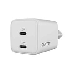 Canyon CU45CC kućni punjač, 45 W, GaN, PD, bijeli (CNS-CUW45CC)