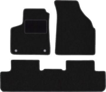 Crne velur tepisi za auto za: Daewoo Rezzo minivan (2000.-2011.)