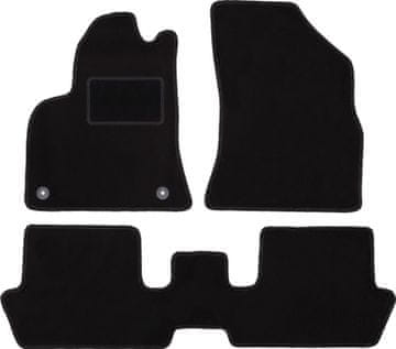 Crne velur tepisi za auto za: Peugeot 3008 I minivan (2009.-2016.)