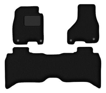Crne velur prostirke za auto za: Dodge RAM DS DJ 1500 pickup (2012.-2020.)