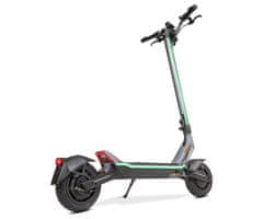 MS ENERGY FLARE X Hidraulični električni skuter, 10&quot;, 2x 800W, 70 km, ovjes, LCD zaslon, LED rasvjeta, APP, srebrni (Midnight Chrome)