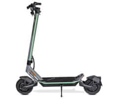 MS ENERGY FLARE X Hidraulični električni skuter, 10&quot;, 2x 800W, 70 km, ovjes, LCD zaslon, LED rasvjeta, APP, srebrni (Midnight Chrome)