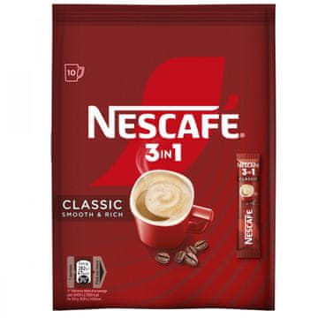 NESCAFÉ 3u1 klasična instant kava, u vrećicama, 10 x 15 g