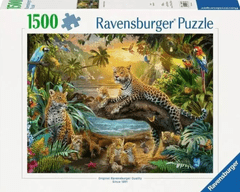 Ravensburger zagonetka, Obitelj leoparda u džungli, 1500/1