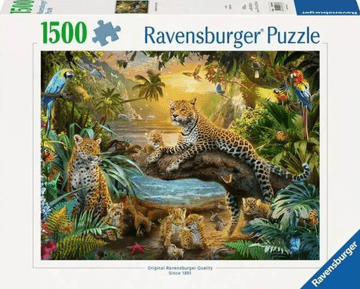 Ravensburger zagonetka, Obitelj leoparda u džungli, 1500/1