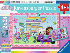 Ravensburger Gabbyna slagalica s kućicom za lutke, 2x24d