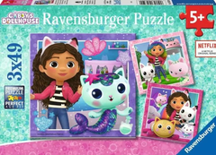 Ravensburger Gabbyna slagalica s kućicom za lutke, 3x49d