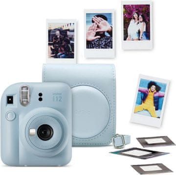 FujiFilm Mini 12 fotoaparat, plavi, paket