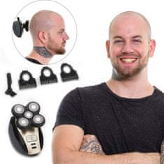 FRILLA® Višenamjenski brijač za glavu i bradu, vodootporan, s trimerom i USB punjenjem | GRUMKO