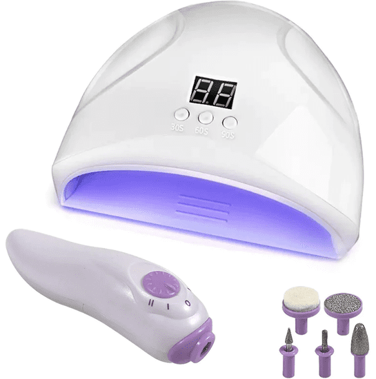 Verkgroup 2u1 set za manikuru, LED svjetlo i brusilica (24406)